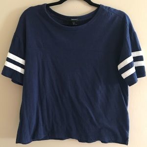 🔥PRICE DROP F21 💛 Blue Varsity T-Shirt